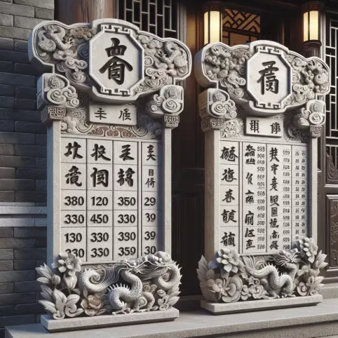 Chińskie pomniki cennik