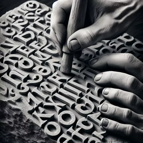 kucie liter w kamieniu cennik